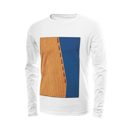 White long sleeve t-shirt - The architecture of USC (111) Printy6