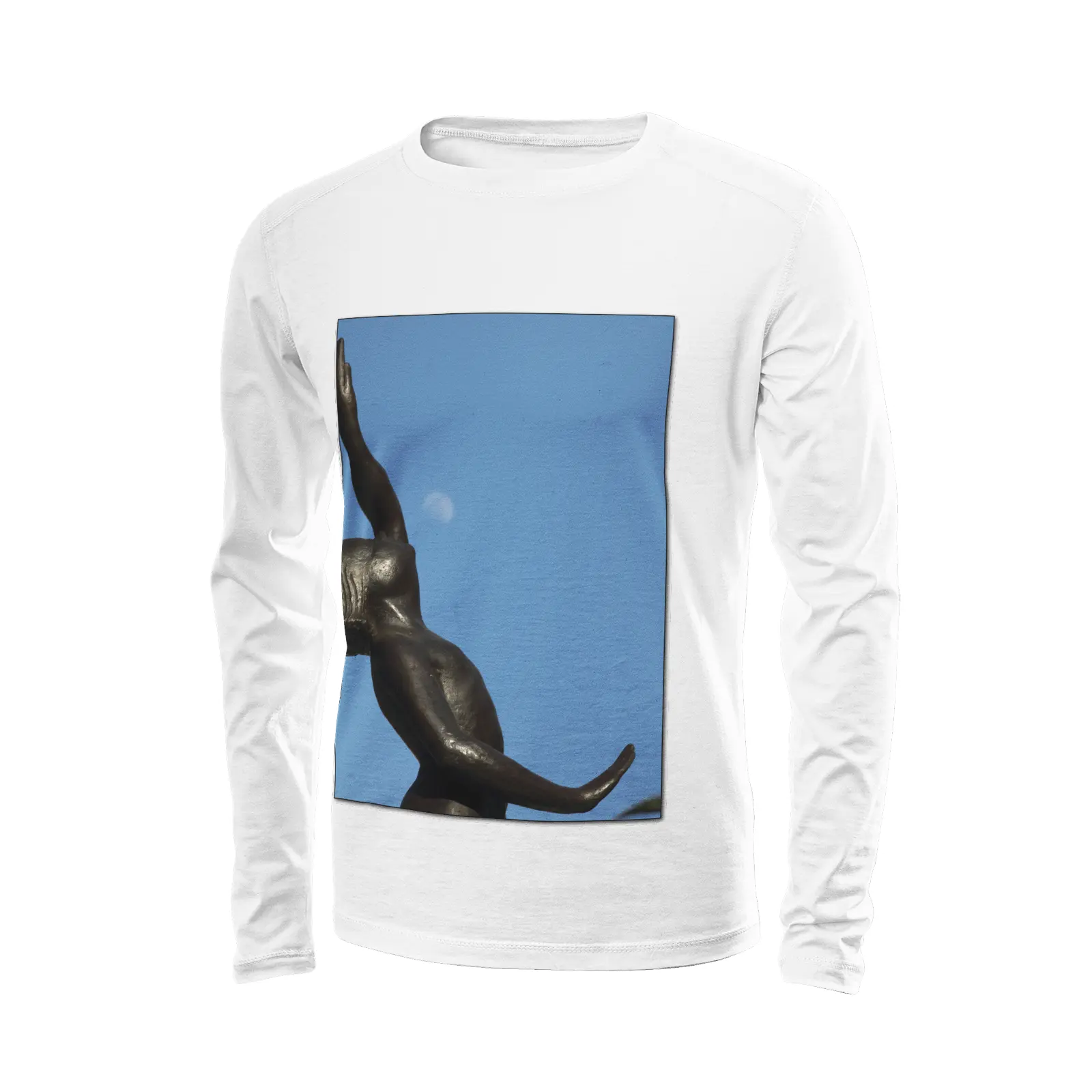 White long sleeve t-shirt - The architecture of USC (114) Printy6
