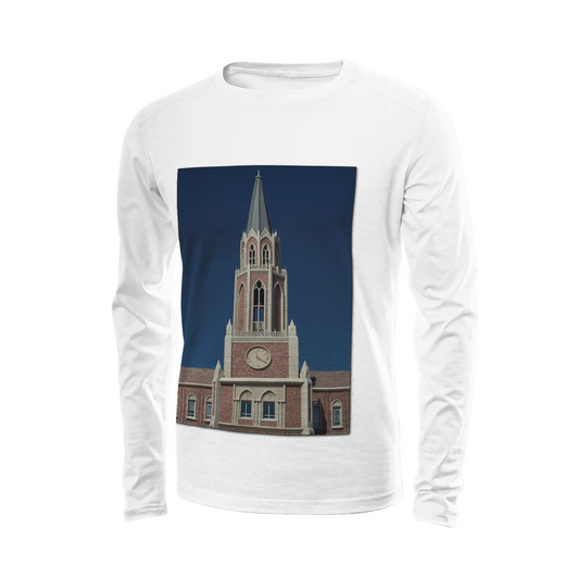White long sleeve t-shirt - The architecture of USC (21) Printy6