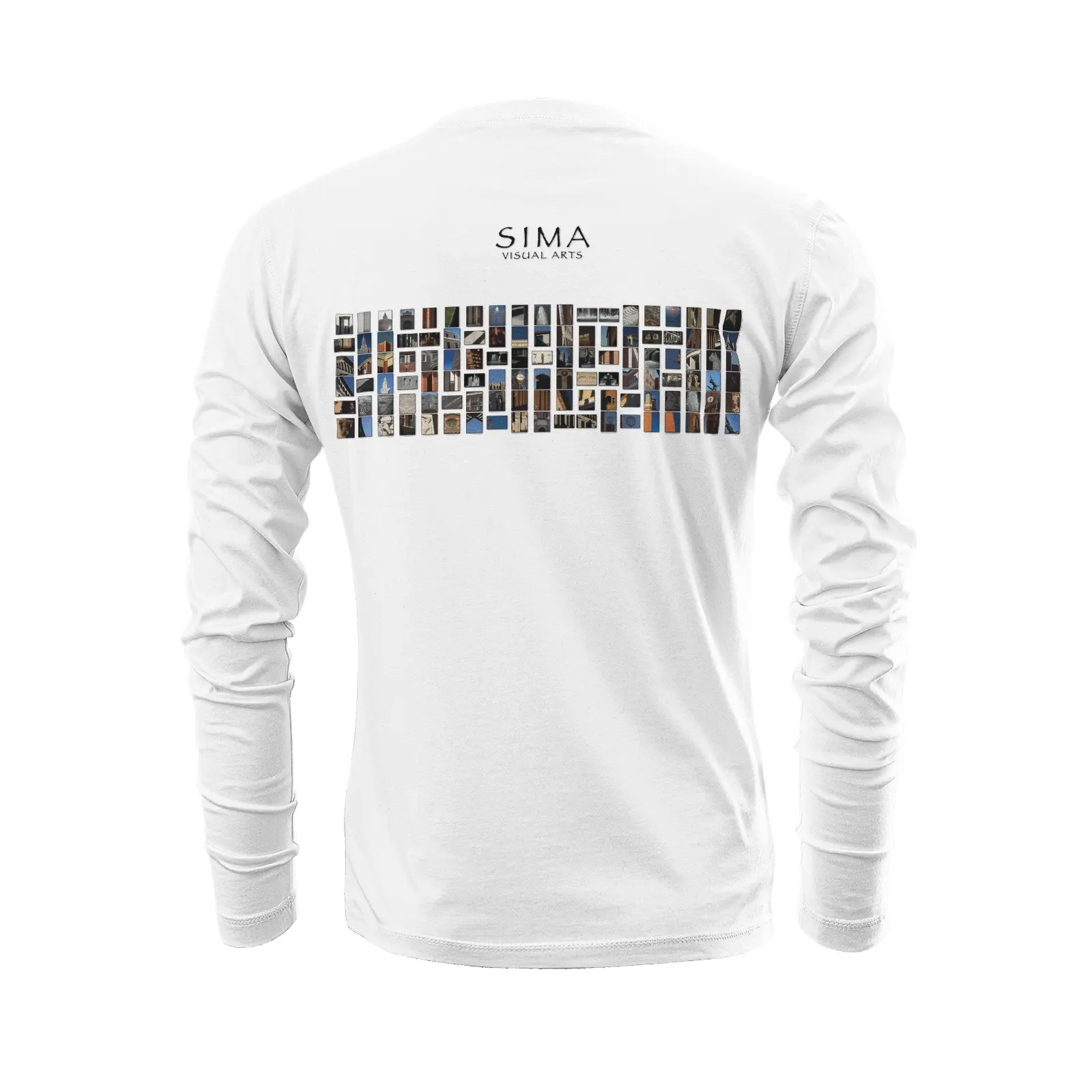White long sleeve t-shirt - The architecture of USC (21) Printy6