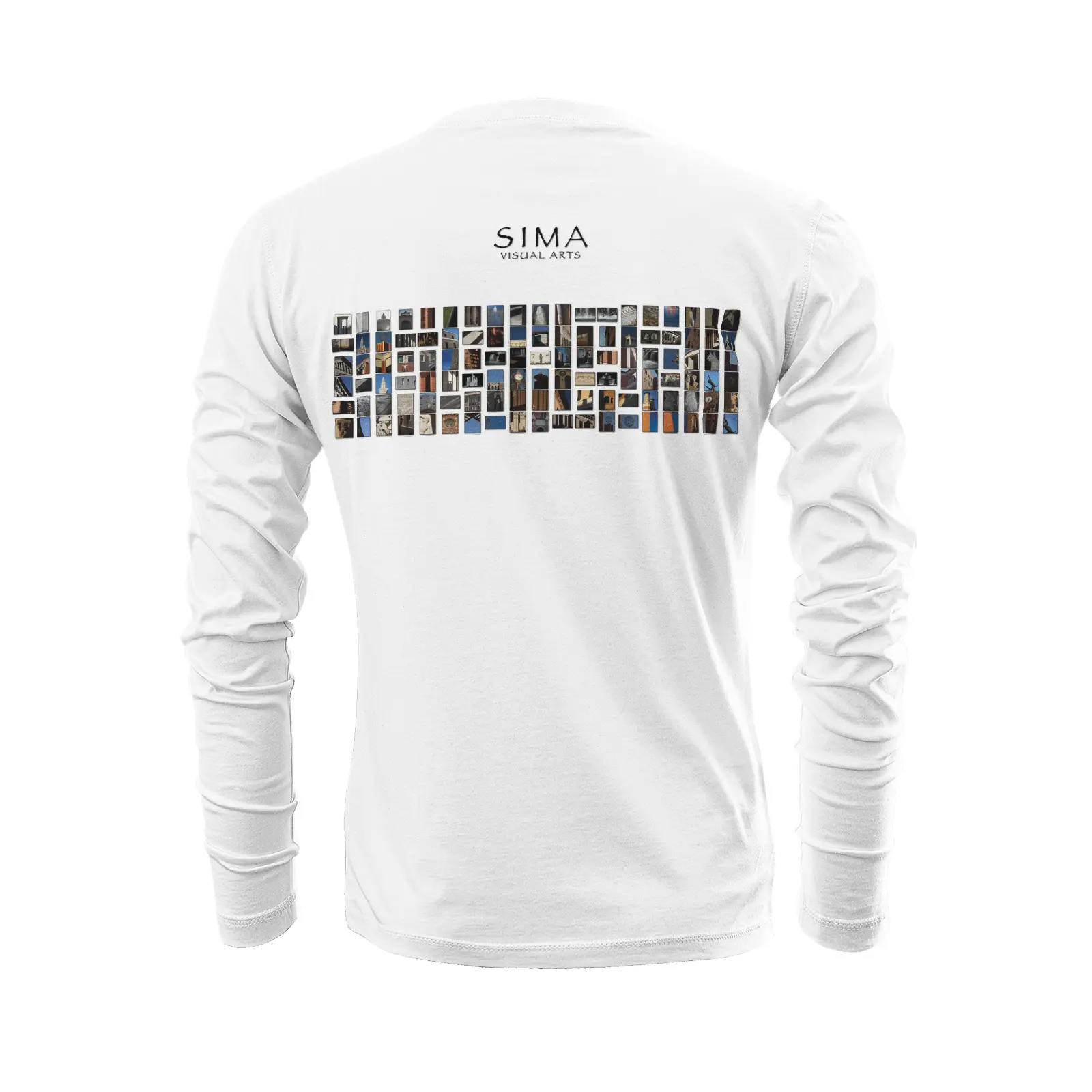 White long sleeve t-shirt - The architecture of USC (23) Printy6