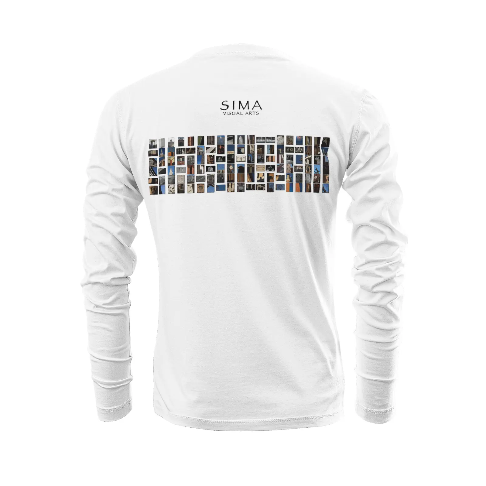 White long sleeve t-shirt - The architecture of USC (27) Printy6