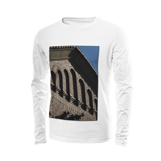 White long sleeve t-shirt - The architecture of USC (39) Printy6