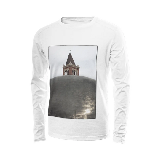 White long sleeve t-shirt - The architecture of USC (3) Printy6