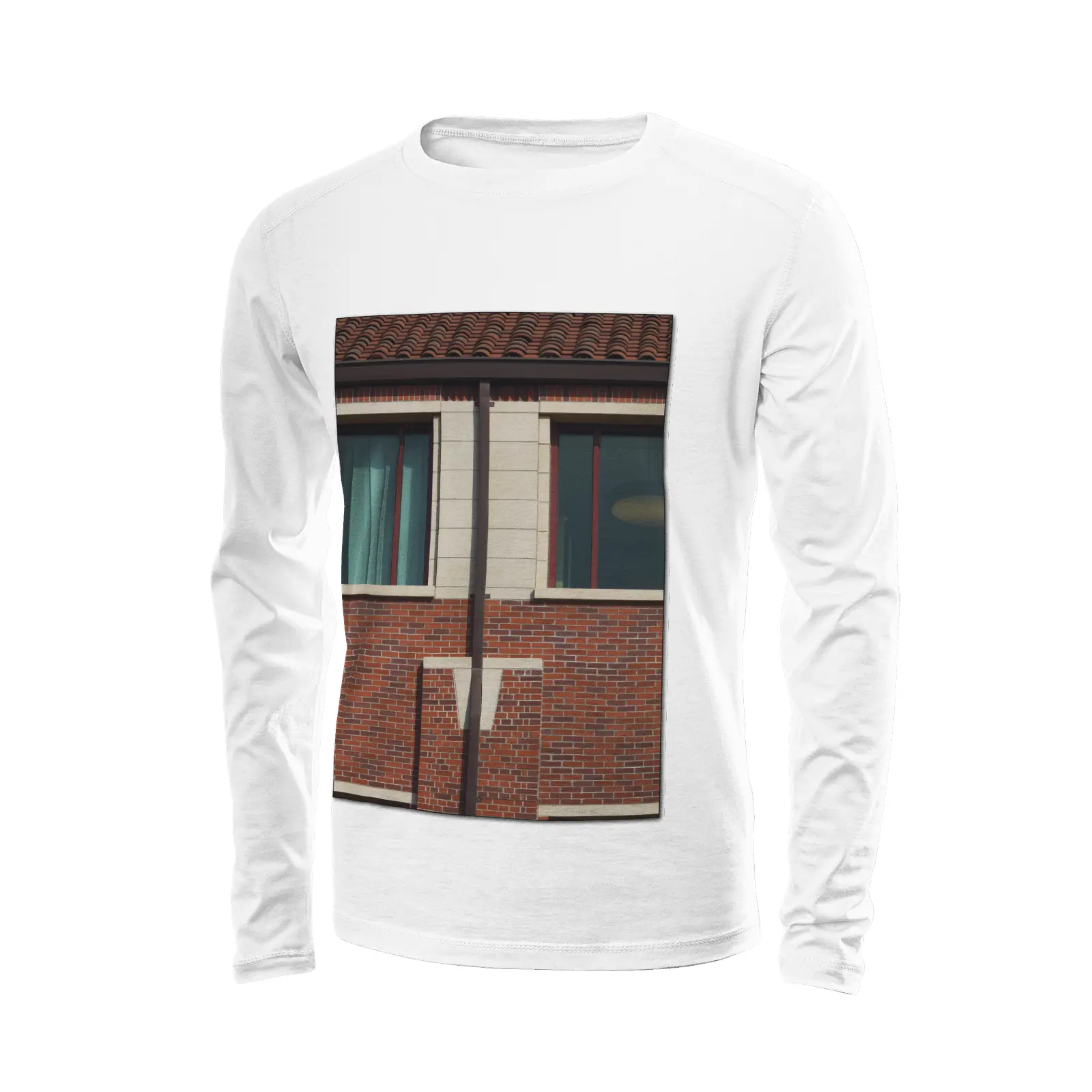 White long sleeve t-shirt - The architecture of USC (42) Printy6