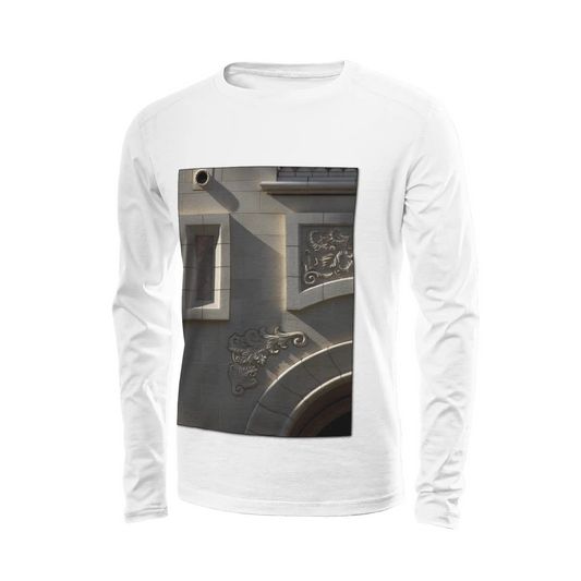 White long sleeve t-shirt - The architecture of USC (43) Printy6