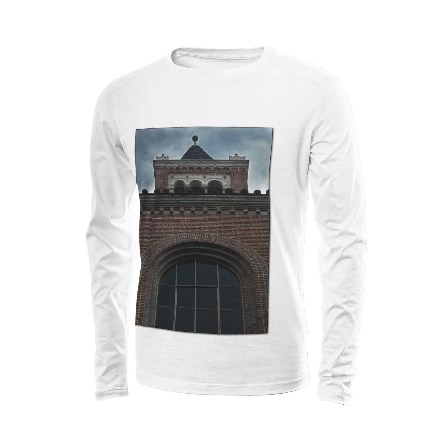 White long sleeve t-shirt - The architecture of USC (4) Printy6