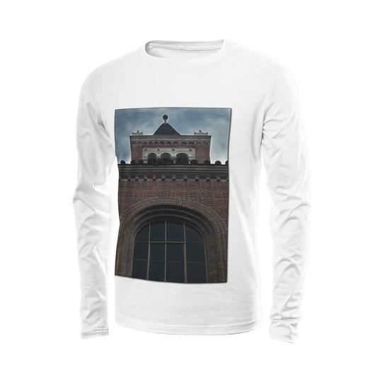 White long sleeve t-shirt - The architecture of USC (4) Printy6
