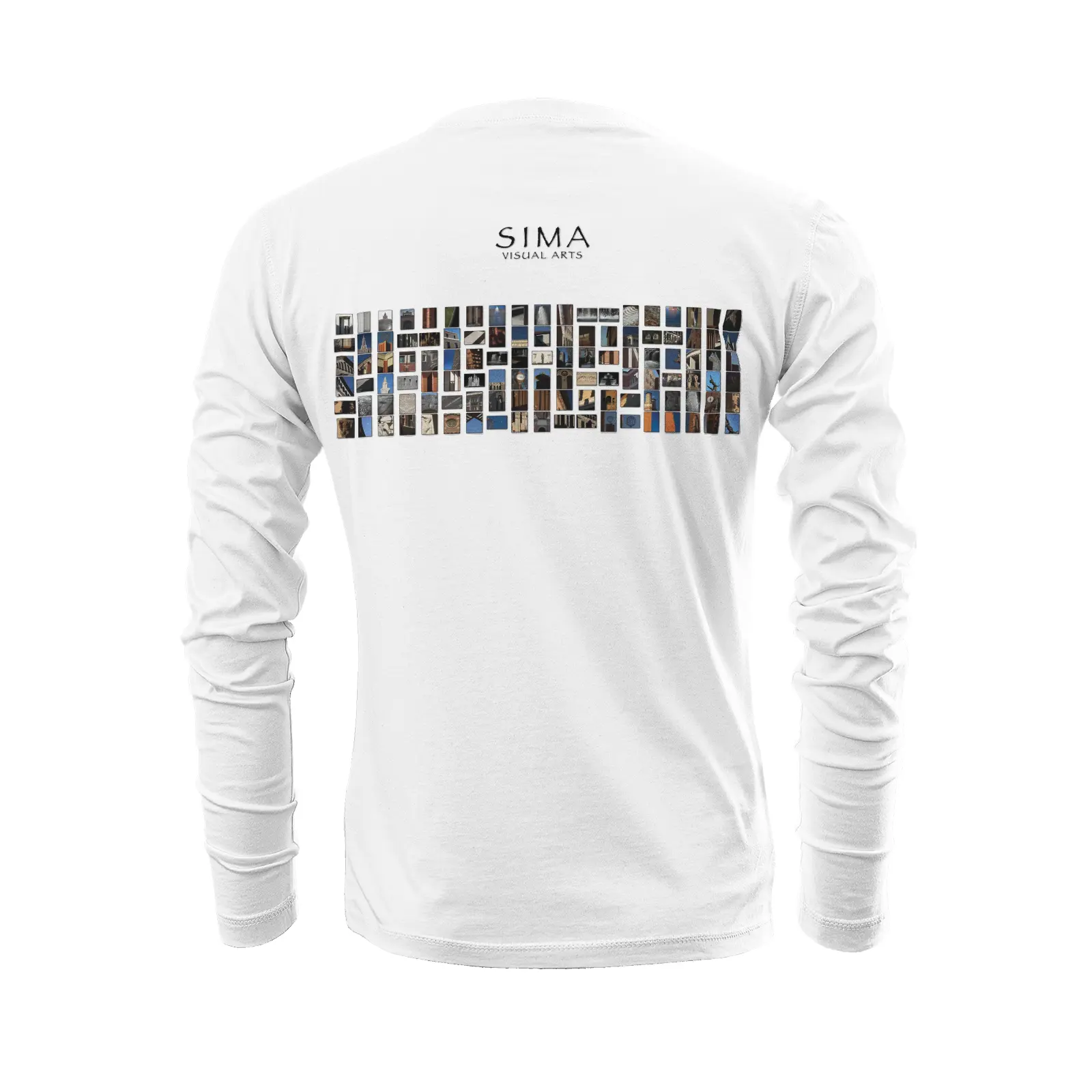White long sleeve t-shirt - The architecture of USC (4) Printy6