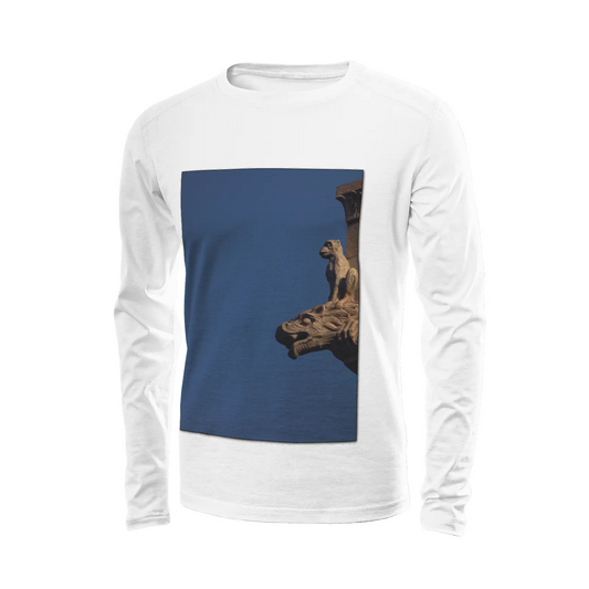 White long sleeve t-shirt - The architecture of USC (54) Printy6