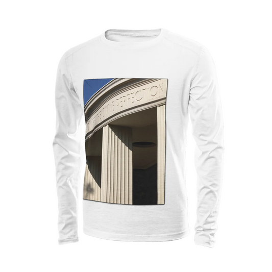 White long sleeve t-shirt - The architecture of USC (55) Printy6