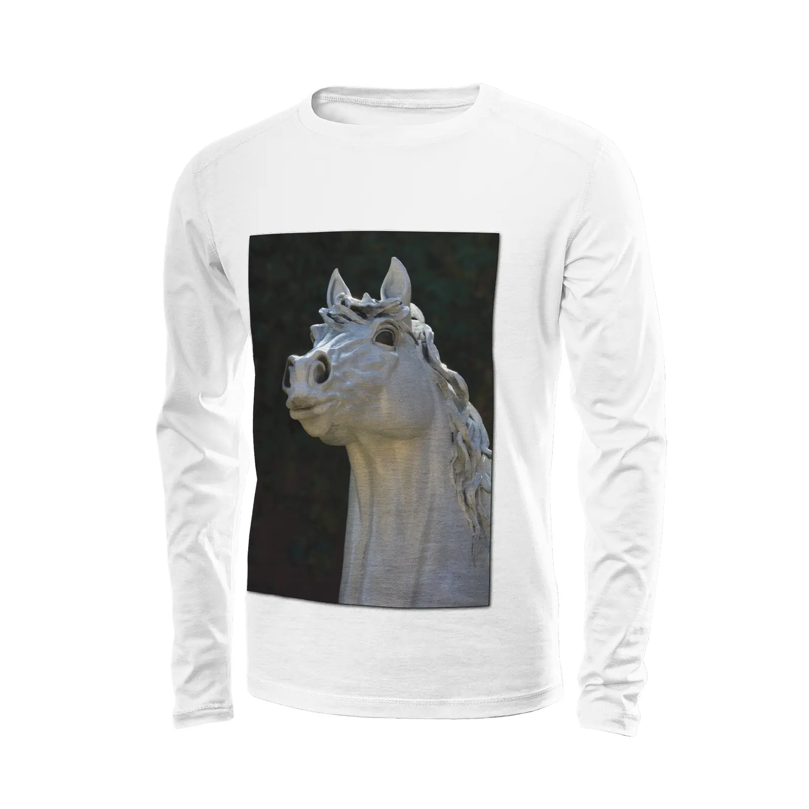 White long sleeve t-shirt - The architecture of USC (56) Printy6