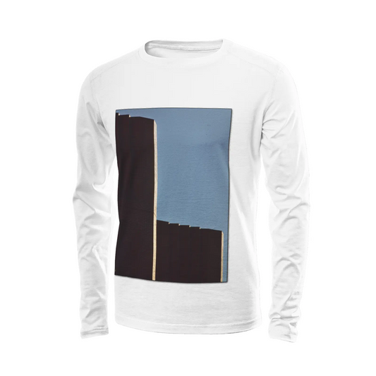 White long sleeve t-shirt - The architecture of USC (57) Printy6