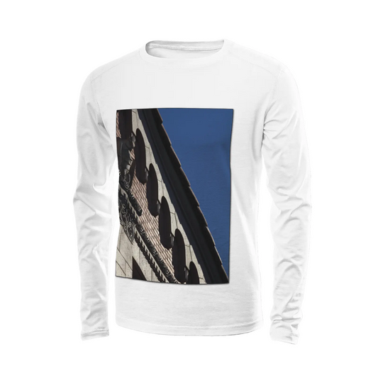 White long sleeve t-shirt - The architecture of USC (58) Printy6