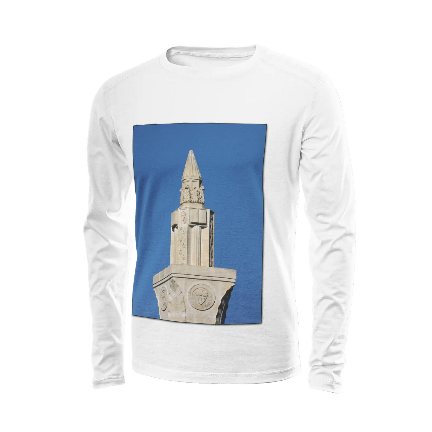 White long sleeve t-shirt - The architecture of USC (60) Printy6