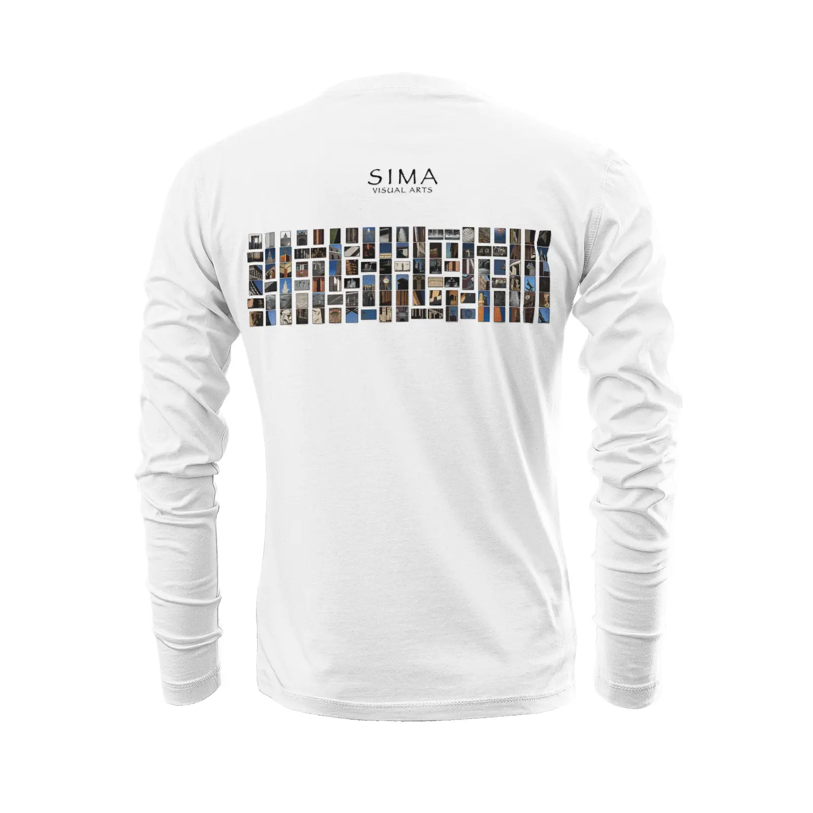 White long sleeve t-shirt - The architecture of USC (64) Printy6