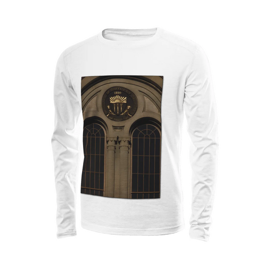 White long sleeve t-shirt - The architecture of USC (68) Printy6