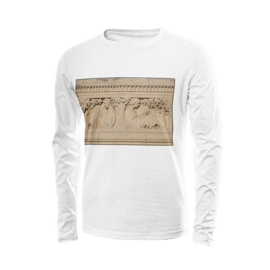White long sleeve t-shirt - The architecture of USC (69) Printy6