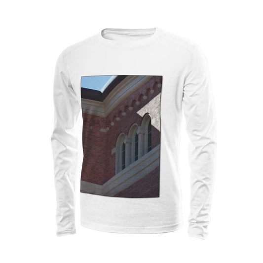 White long sleeve t-shirt - The architecture of USC (71) Printy6