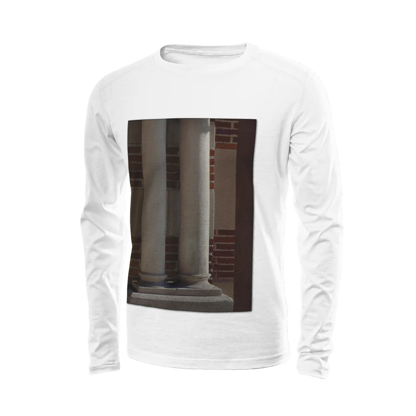 White long sleeve t-shirt - The architecture of USC (7) Printy6
