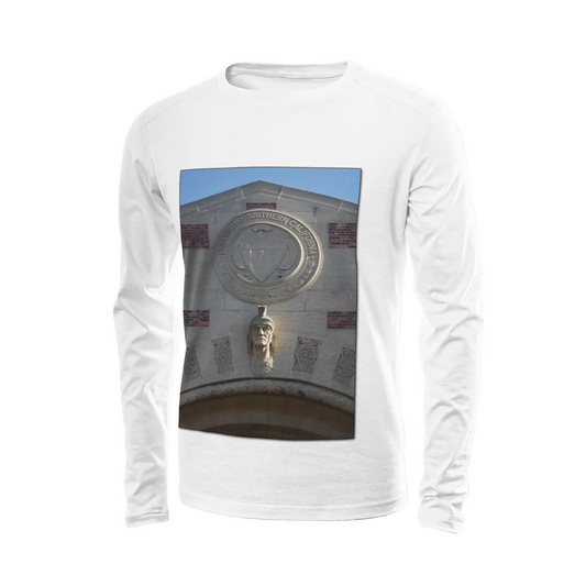White long sleeve t-shirt - The architecture of USC (81) Printy6