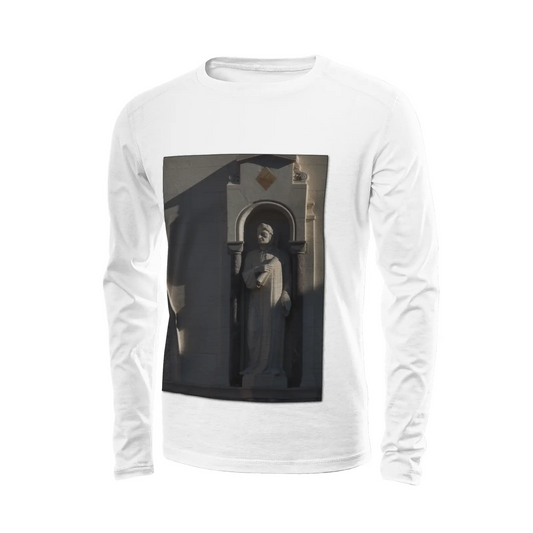 White long sleeve t-shirt - The architecture of USC (84) Printy6