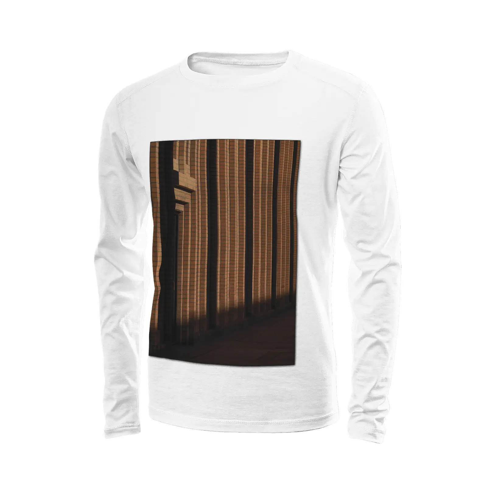 White long sleeve t-shirt - The architecture of USC (85) Printy6