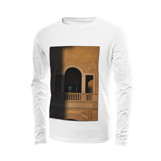 White long sleeve t-shirt - The architecture of USC (89) Printy6