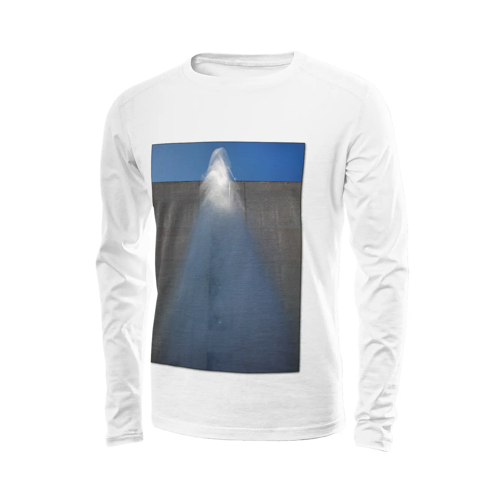 White long sleeve t-shirt - The architecture of USC (8) Printy6