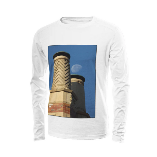 White long sleeve t-shirt - The architecture of USC (91) Printy6