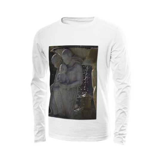 White long sleeve t-shirt - The architecture of USC (92) Printy6