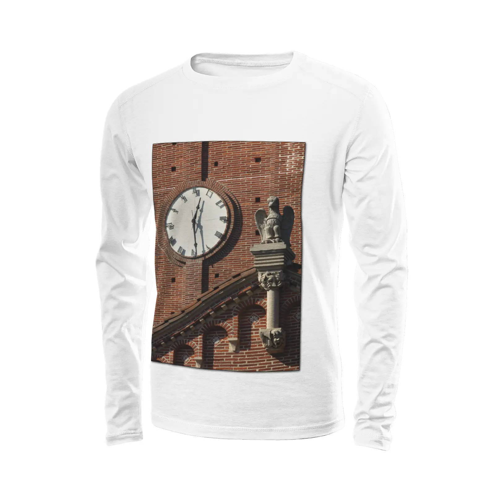 White long sleeve t-shirt - The architecture of USC (94) Printy6