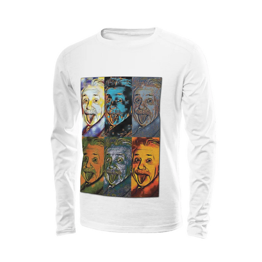 White long sleeve t-shirt - The prophecy - Albert Einstein Printy6