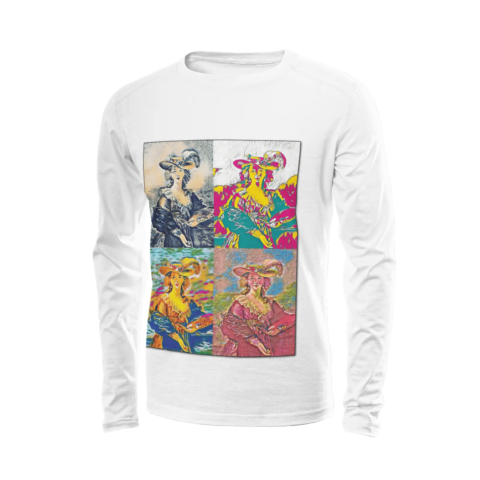 White long sleeve t-shirt - The prophecy - Elizabeth Lebrun Printy6