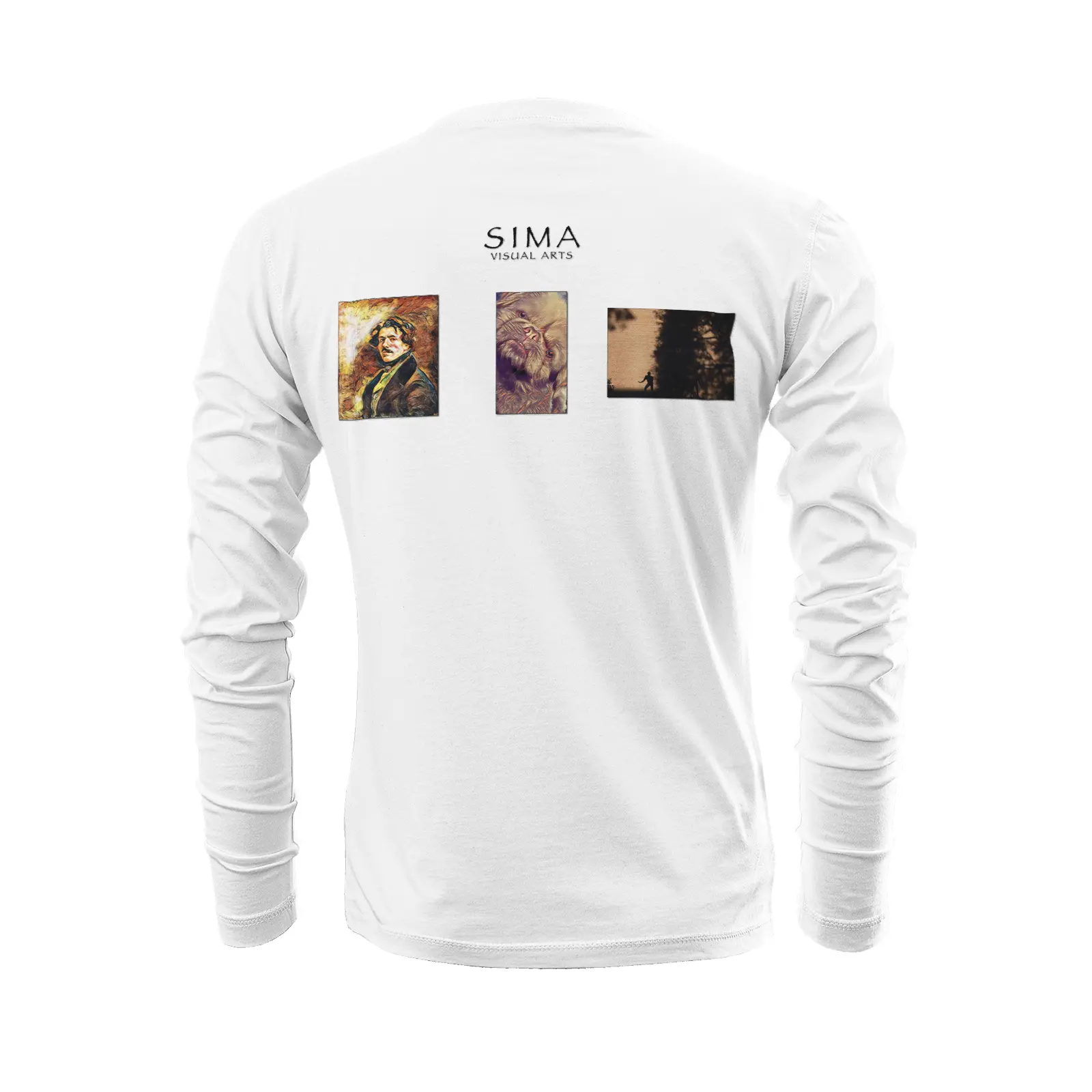 White long sleeve t-shirt - The prophecy - Eugene Delacroix Printy6