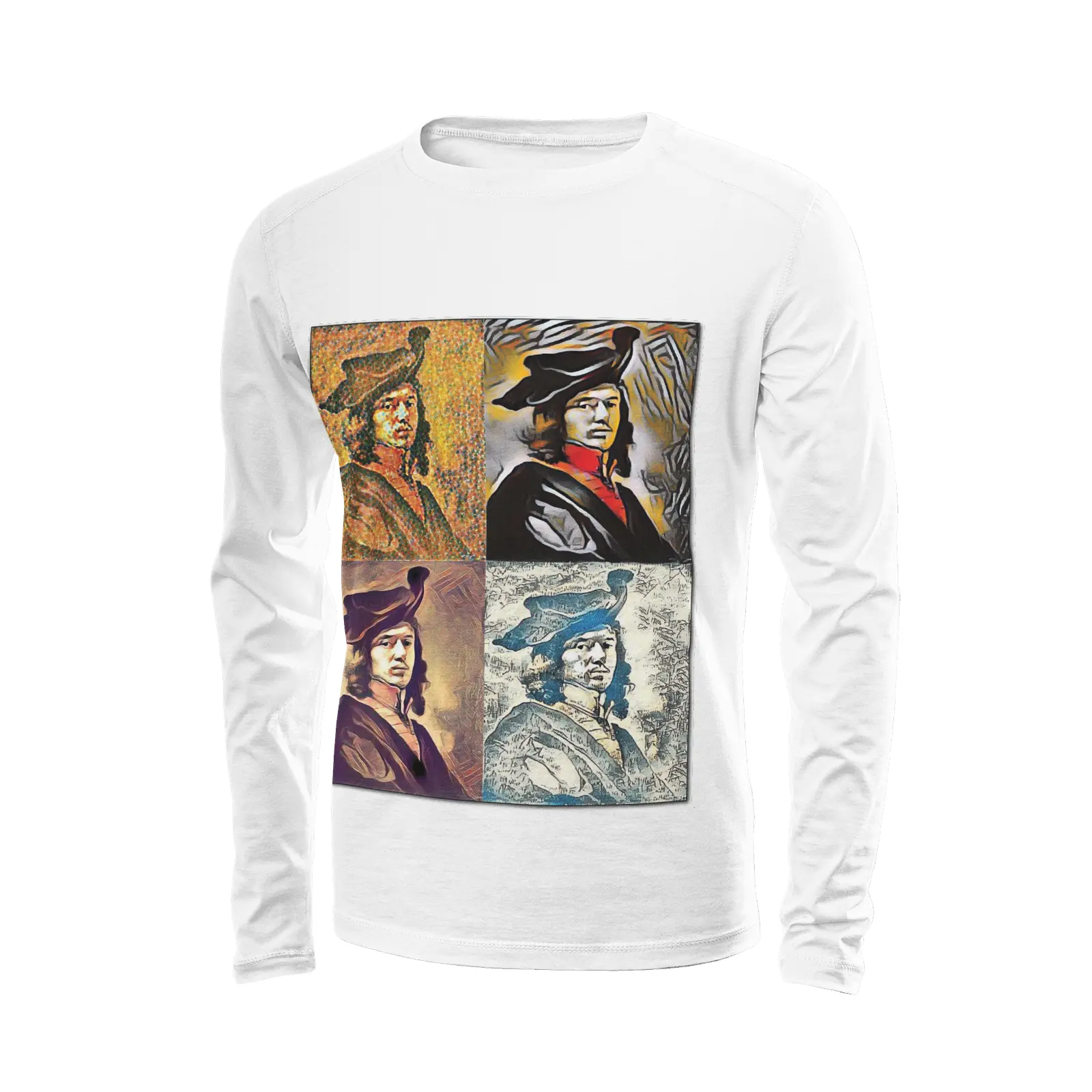 White long sleeve t-shirt - The prophecy - Johannes Vermeer Printy6