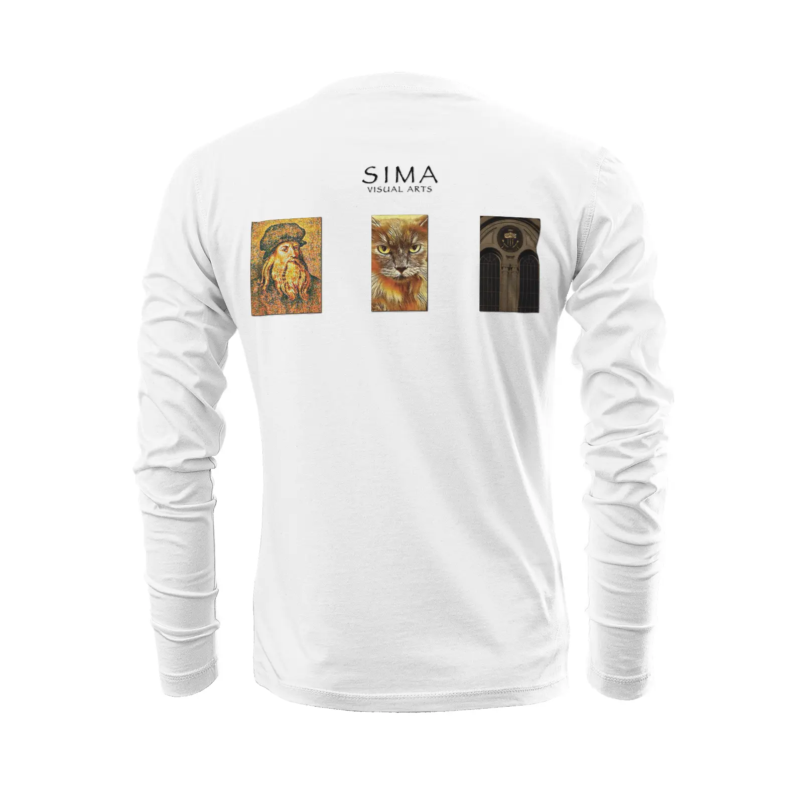 White long sleeve t-shirt - The prophecy - Leonardo Da Vinci Printy6
