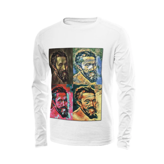 White long sleeve t-shirt - The prophecy - Michelangelo Buonarroti Printy6