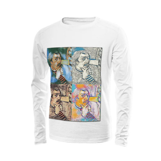 White long sleeve t-shirt - The prophecy - Paul Gauguin Printy6