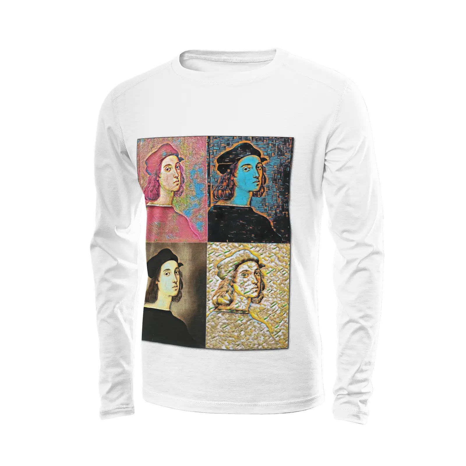 White long sleeve t-shirt - The prophecy - Raphael Da Urbino Printy6