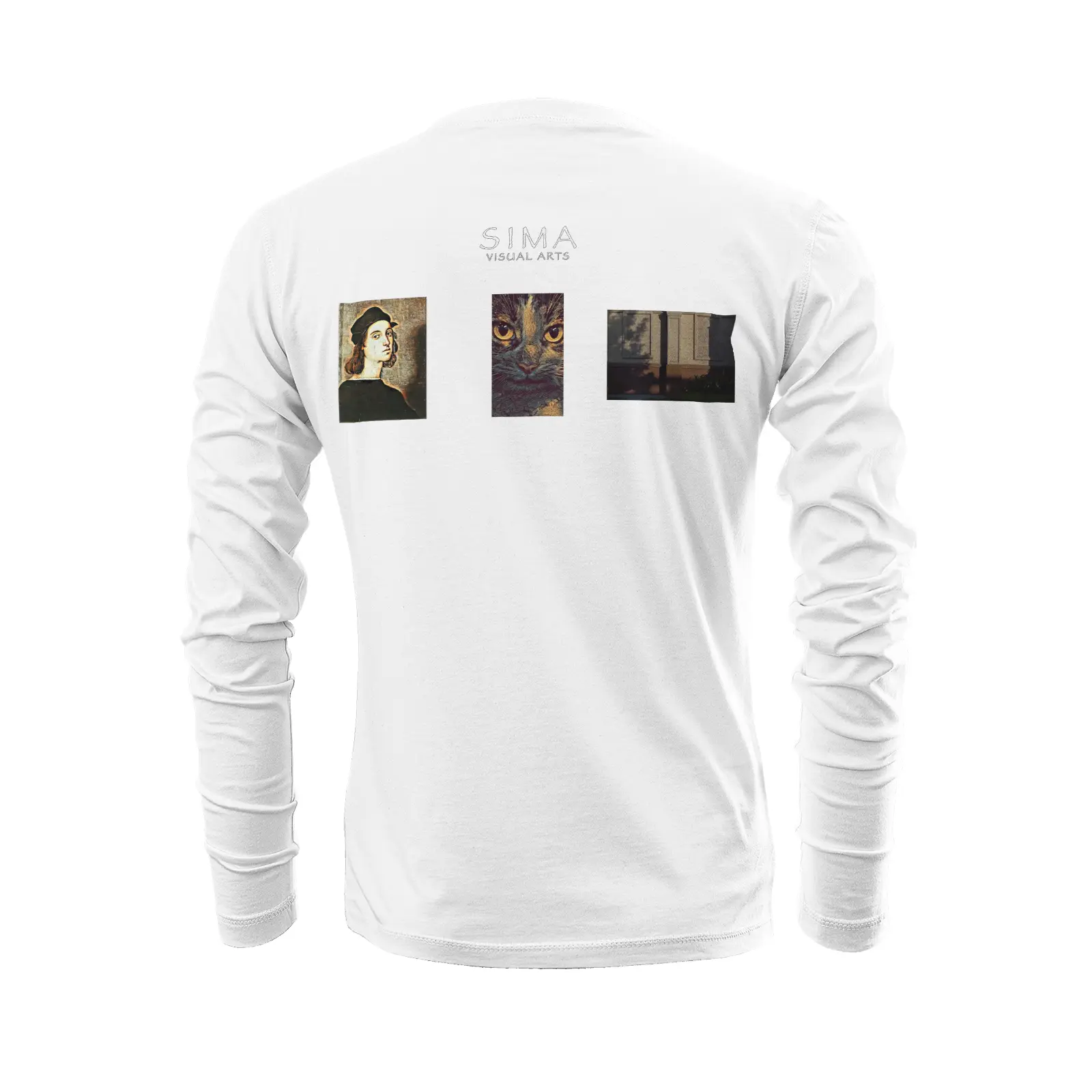 White long sleeve t-shirt - The prophecy - Raphael Da Urbino Printy6