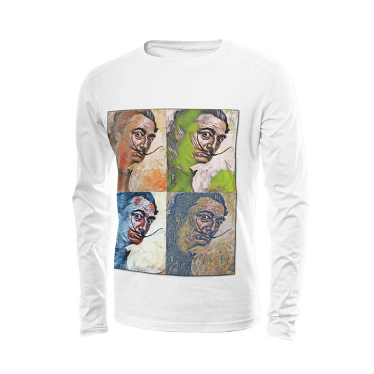 White long sleeve t-shirt - The prophecy - Salvador Dali Printy6