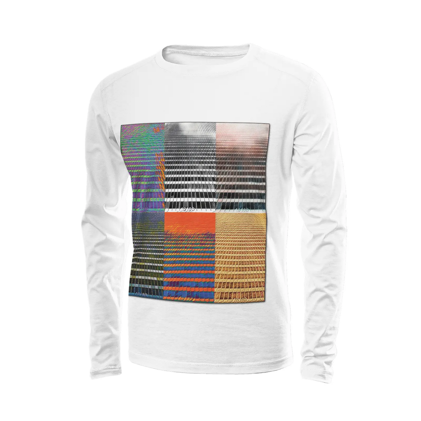 White long sleeve t-shirt - The show must go on - 10100 Printy6