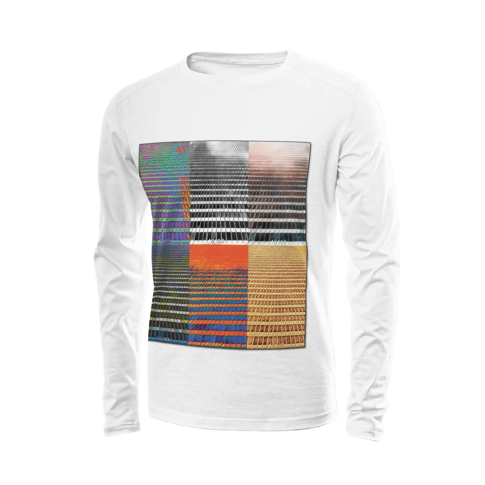 White long sleeve t-shirt - The show must go on - 10100 Printy6