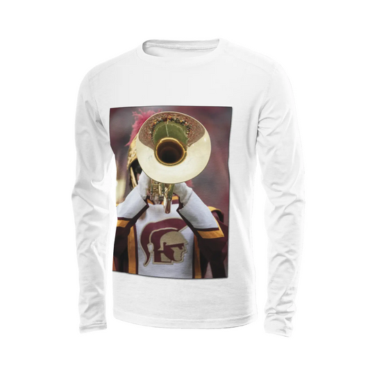 White long sleeve t-shirt - USC Football (5) Printy6
