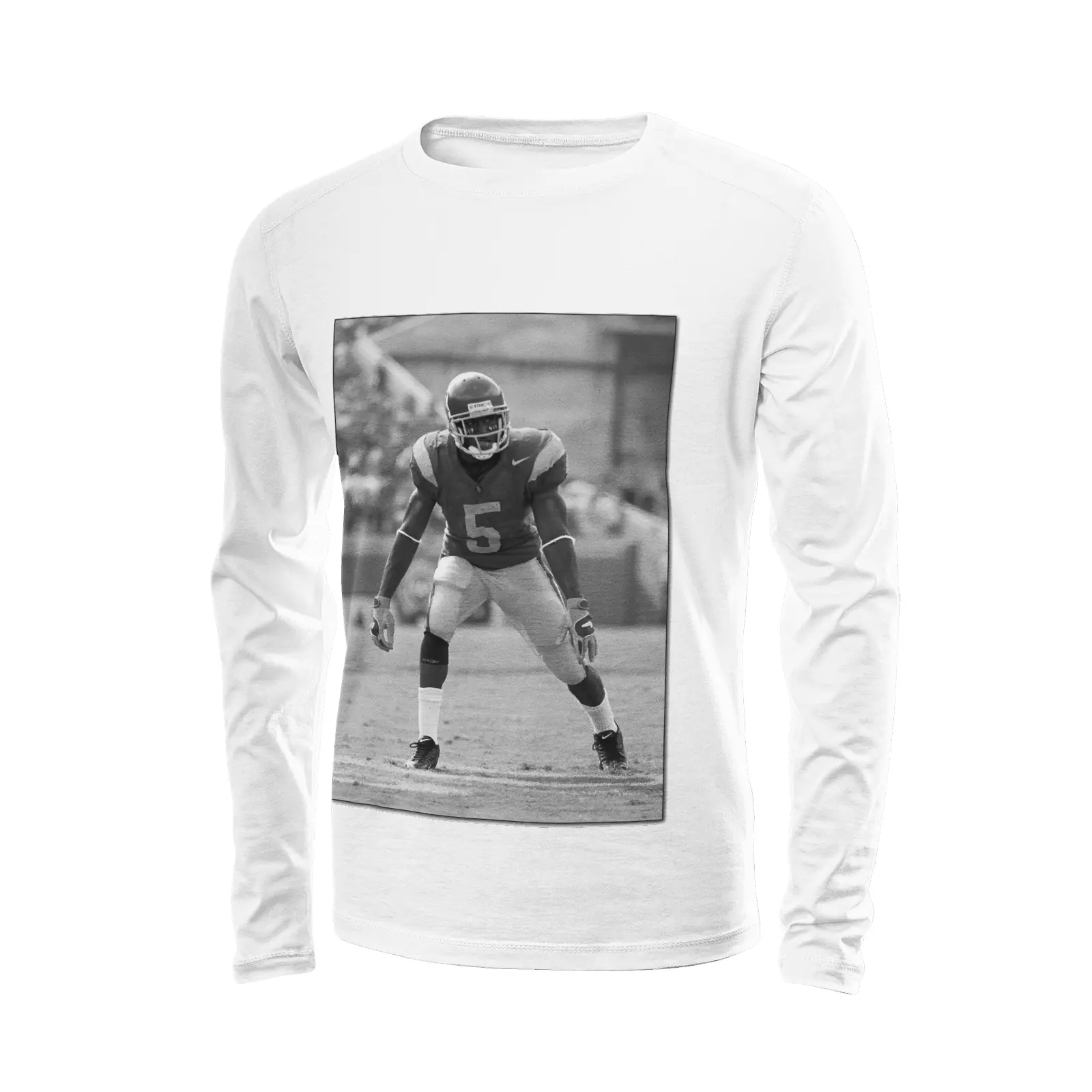 White long sleeve t-shirt - USC Football (7) - Reggie Bush Printy6