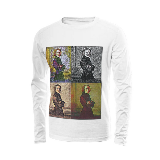 White long sleeve t-shirts - Encore - Franz Liszt Printy6